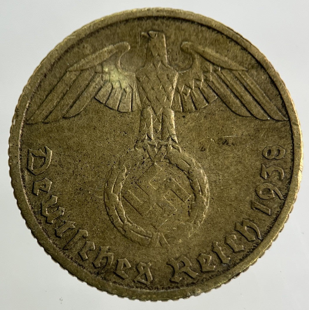 1938 German Nazi 5 Pfennig Coin | Fine Collectable Grade