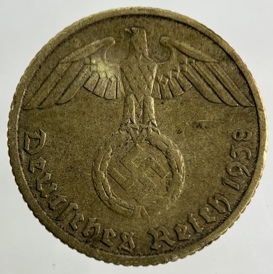 1938 German Nazi 5 Pfennig Coin | Fine Collectable Grade