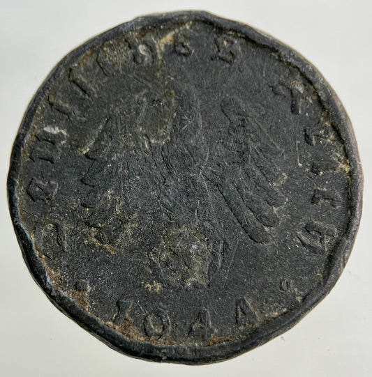 1944 German Nazi 10 Pfennig Coin | Fair Grade