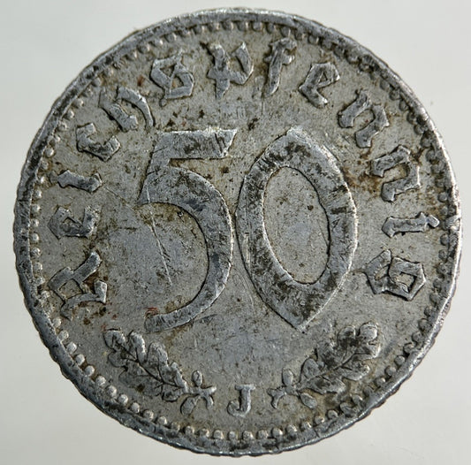 1940 German Nazi 50 Pfennig Coin | Fair Grade