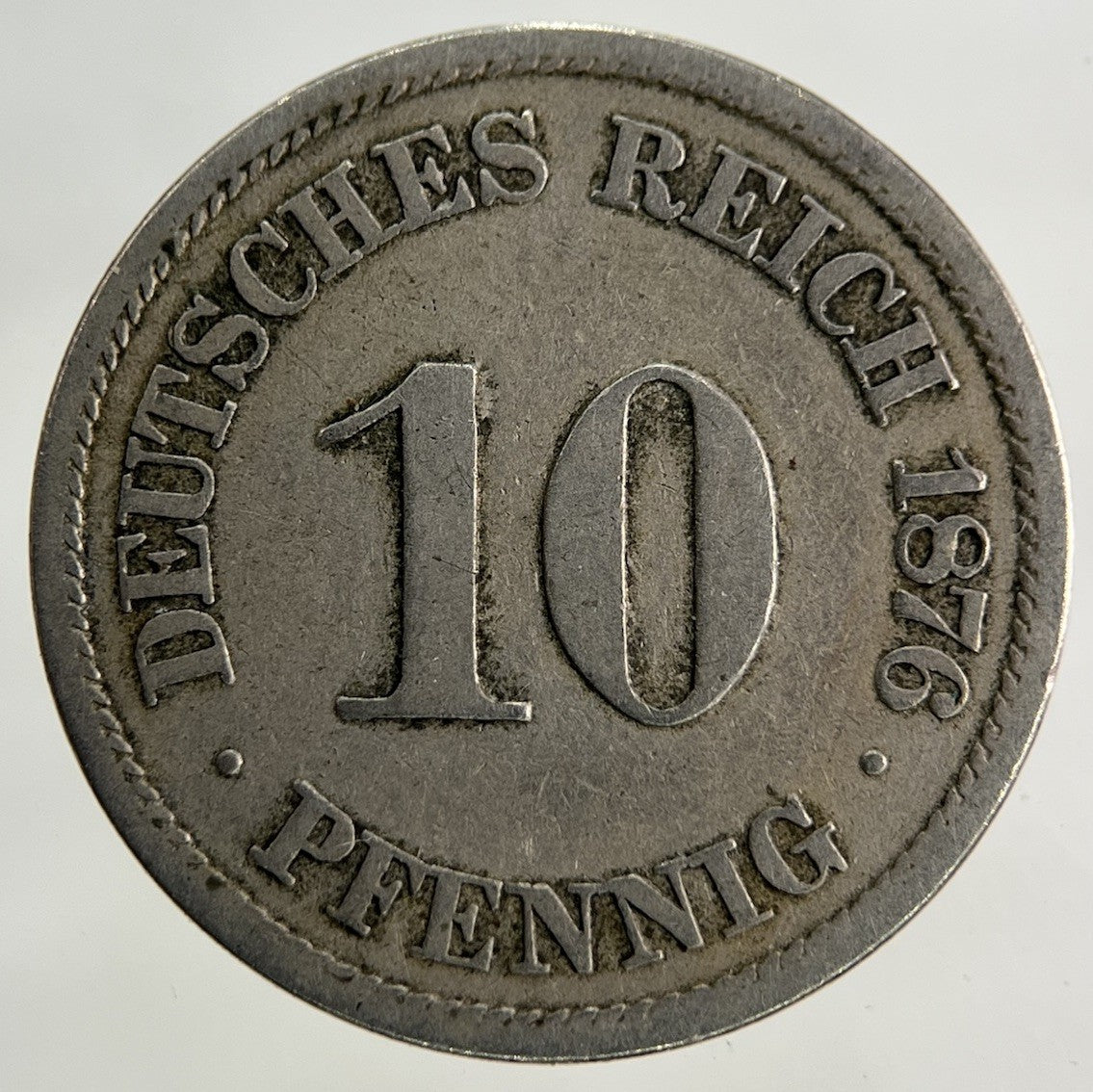 1876 German 10 Pfennig Coin | Collectable Grade