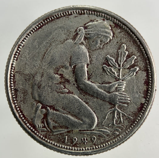 1949 German 50 Pfennig Coin | Collectable Grade