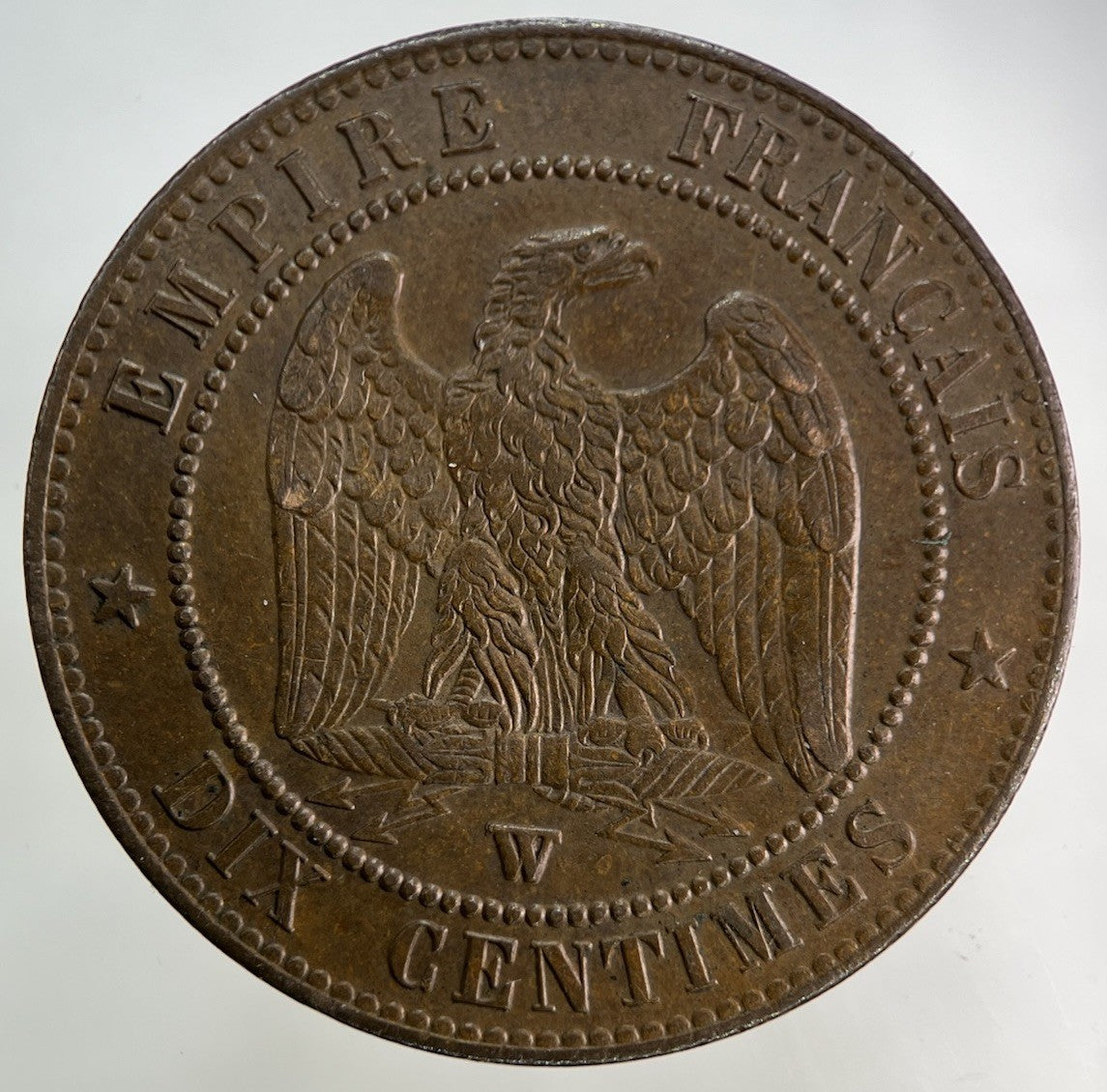 1855 France 10 Centimes Coin | Very High Grade