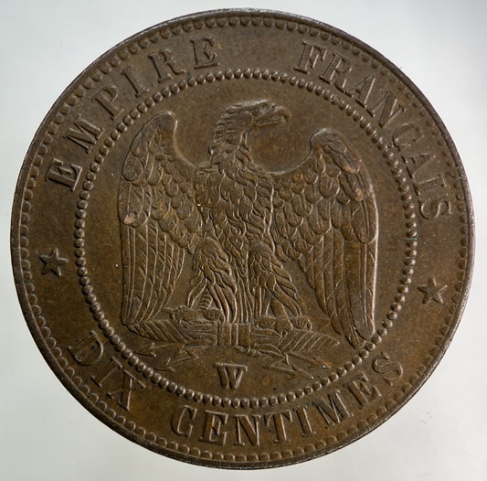 1855 France 10 Centimes Coin | Very High Grade