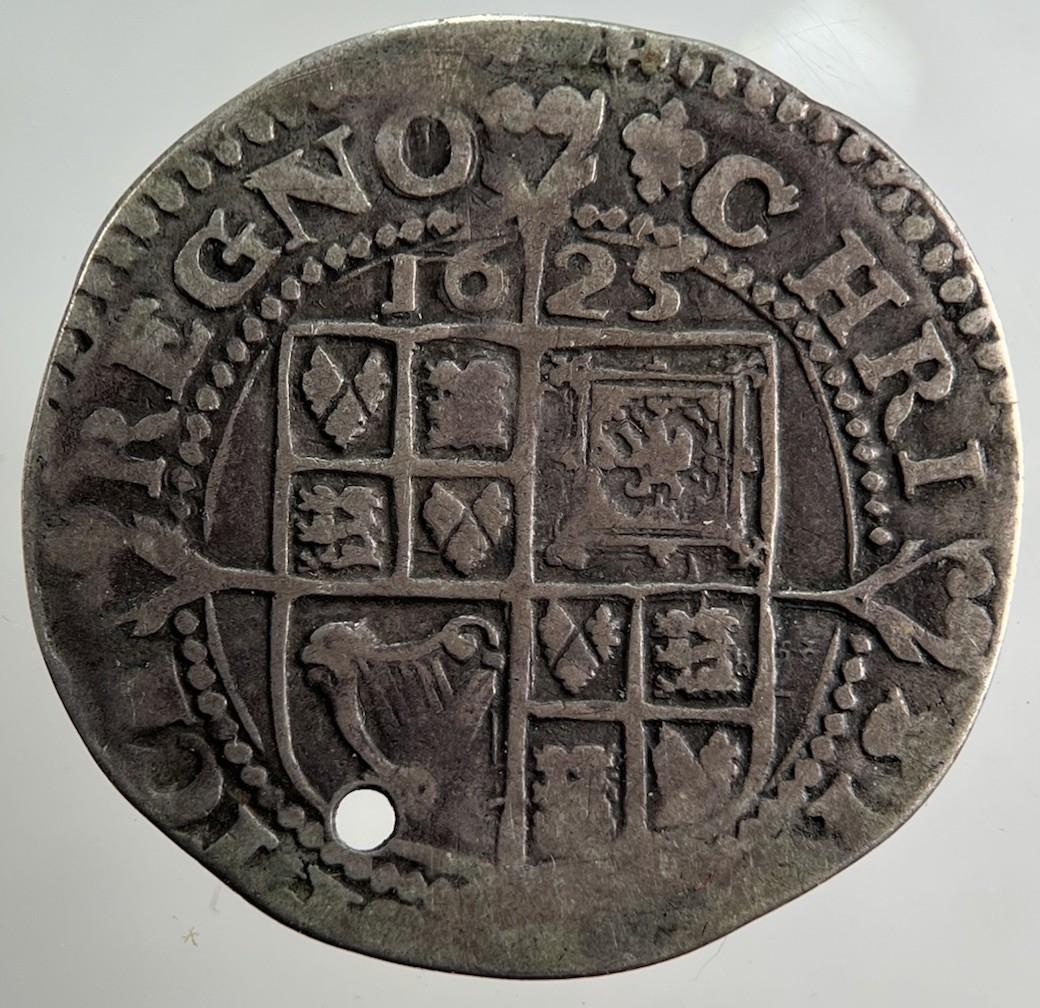 1625 Charles I 1st Sixpence Silver Coin | Fine Collectable Grade