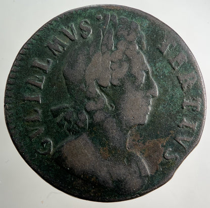 1700 William III 3rd Half-Penny Coin | Fine Collectable Grade