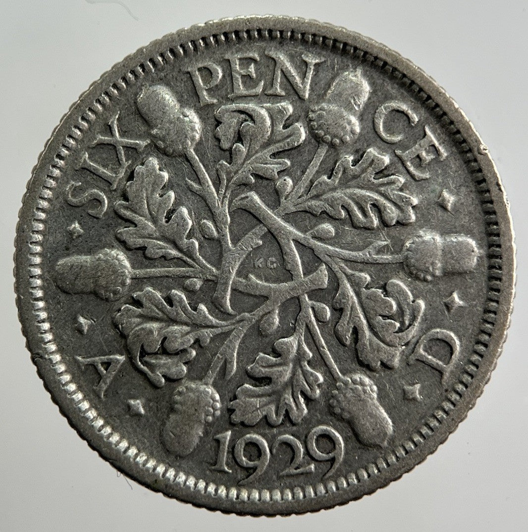 1929 George V Sixpence Silver Coin | Collectable Grade