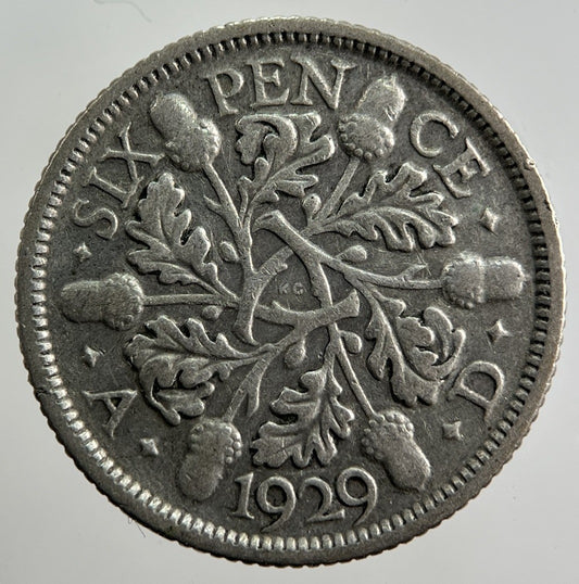 1929 George V Sixpence Silver Coin | Collectable Grade