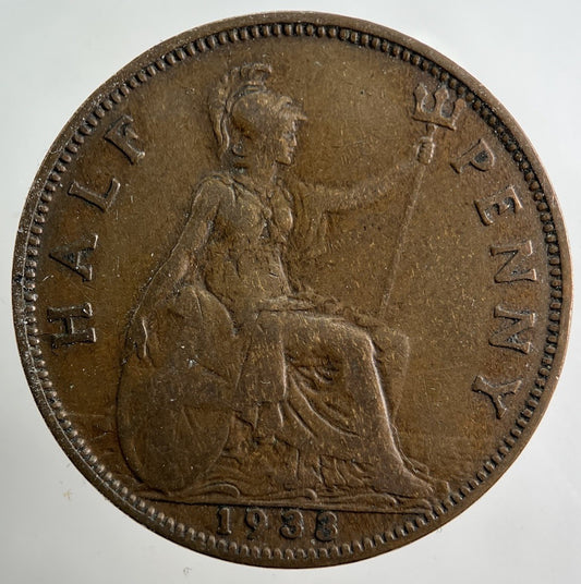 1933 George V Half-Penny Coin | Collectable Grade