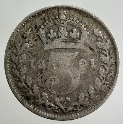 1901 Victoria Threepence Silver Coin | Collectable Grade
