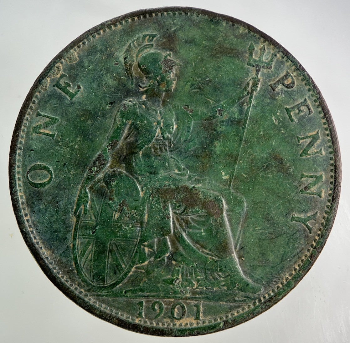 1901 Victoria One Penny Coin | Fine Collectable Grade