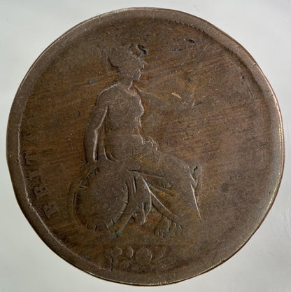 British George IV One Penny Coin | Fair Grade