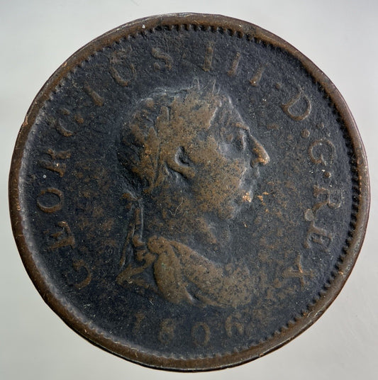 1806 George III 3rd One Penny Coin | Collectable Grade