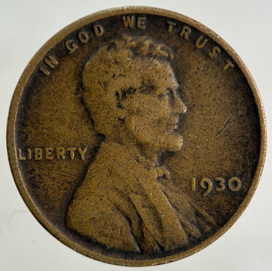 1930 US USA Wheat One Cent Coin | Collectable Grade