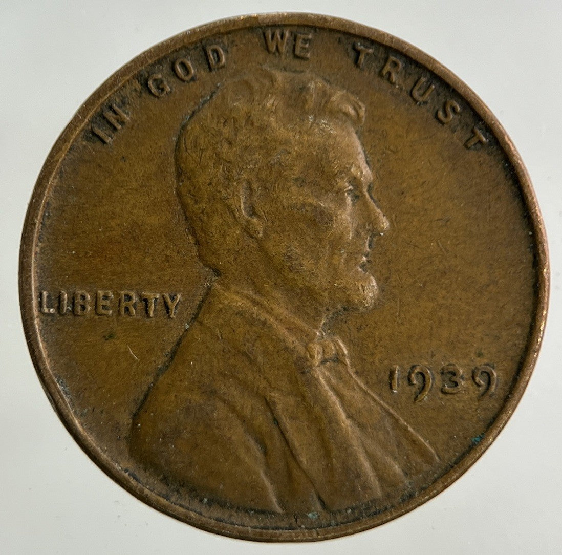 1939 US USA Wheat One Cent Coin | Fine Collectable Grade