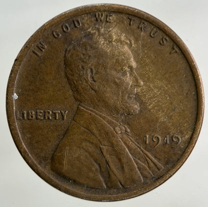 1919 US USA Wheat One Cent Coin | Very High Grade