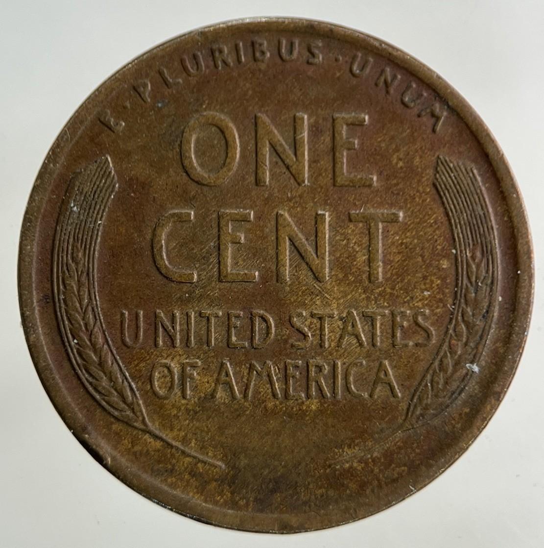1919 US USA Wheat One Cent Coin | Very High Grade