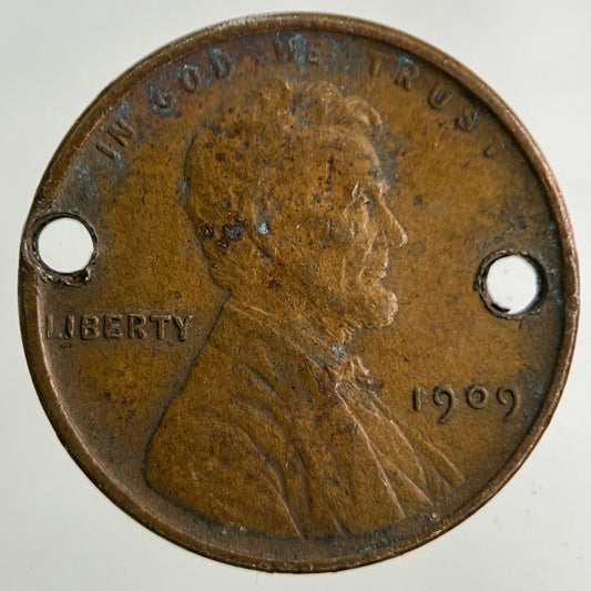 1909 US USA Wheat One Cent Coin | Very High Grade