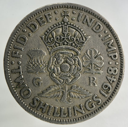 1948 George VI Florin Coin | Fine Collectable Grade
