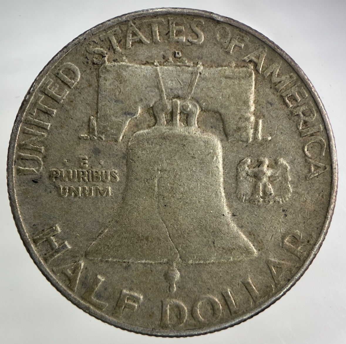 1954-D US USA Benjamin Half Dollar Silver Coin | Fine Collectable Grade