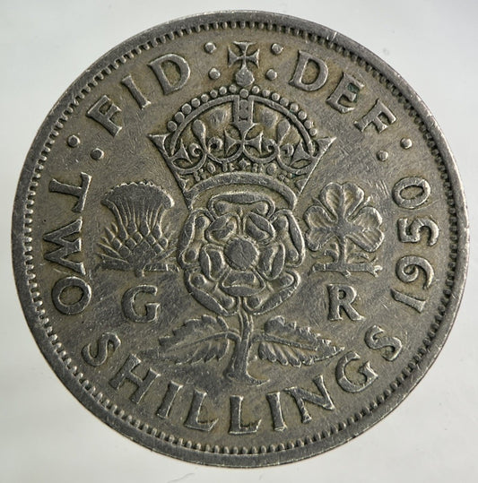 1950 George VI Florin Coin | Fine Collectable Grade