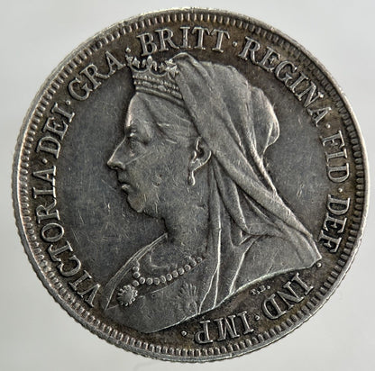 1898 Victoria Shilling Silver Coin | Very High Grade