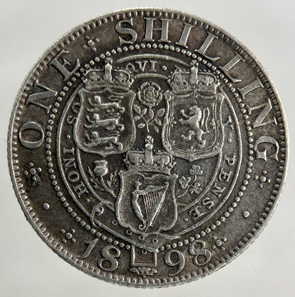 1898 Victoria Shilling Silver Coin | Very High Grade