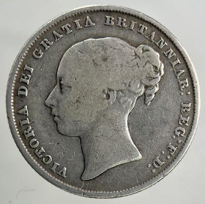 1853 Victoria Shilling Silver Coin | Fine Collectable Grade