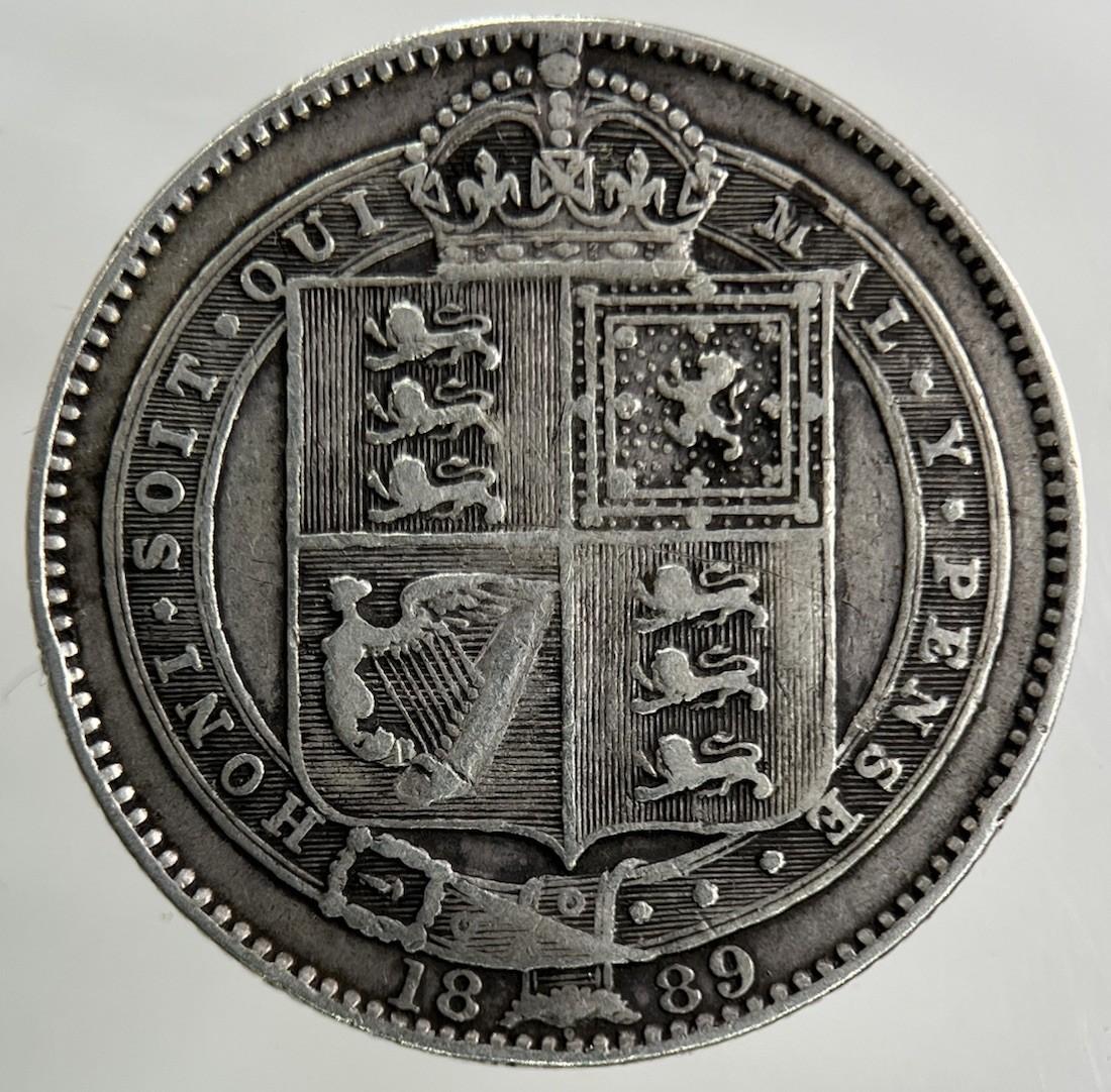 1889 Victoria Shilling Silver Coin | Fine Collectable Grade