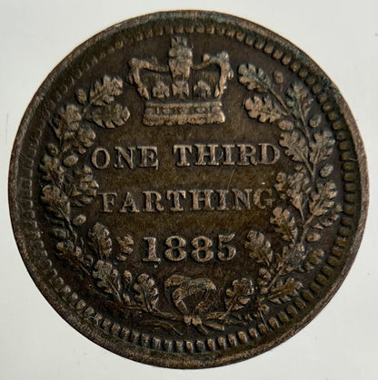 1885 Victoria One Third 1/3 Farthing Coin | Very High Grade