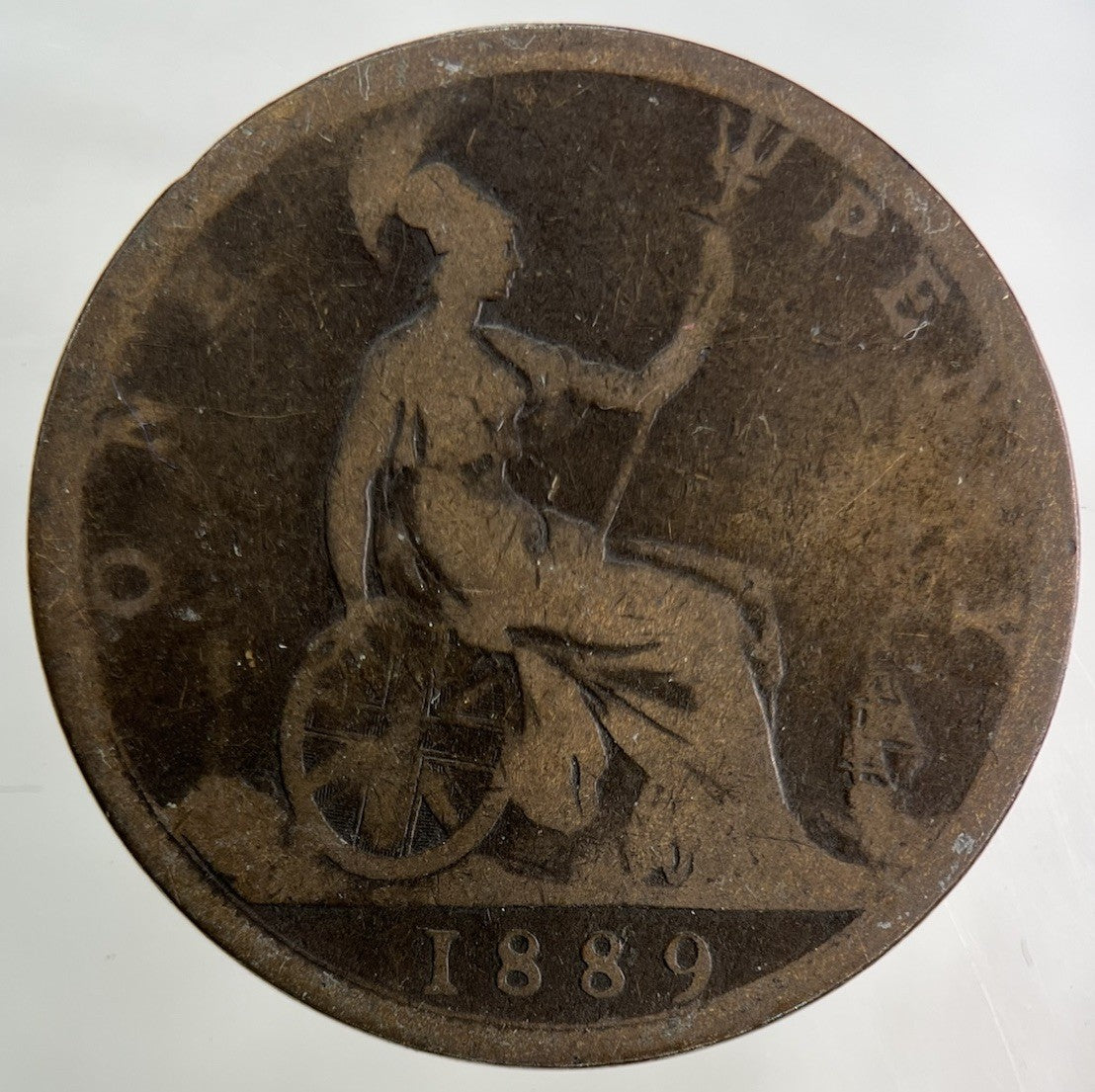 1889 Victoria One Penny Coin | Collectable Grade