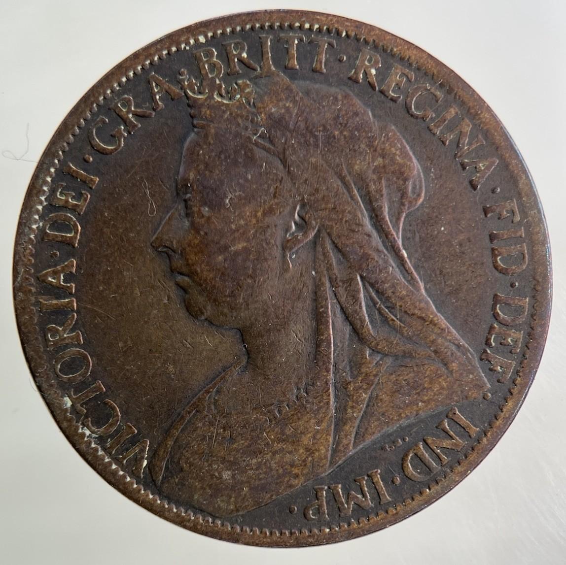 1901 Victoria One Penny Coin | Collectable Grade