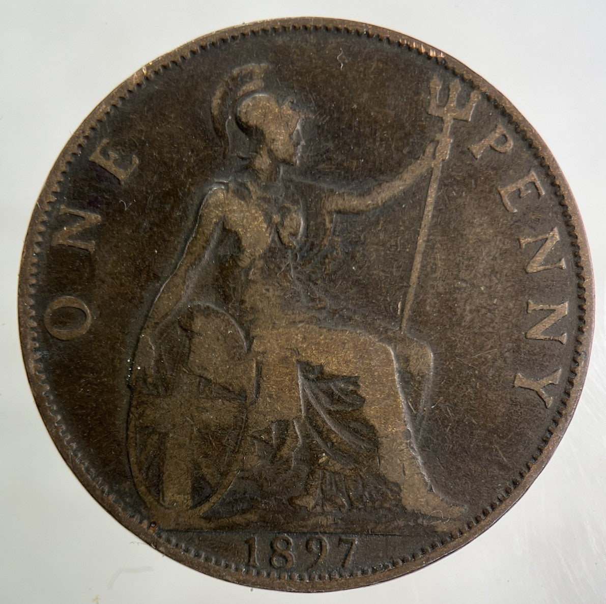 1897 Victoria One Penny Coin | Collectable Grade