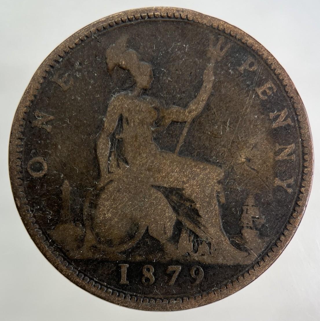 1879 Victoria One Penny Coin | Collectable Grade