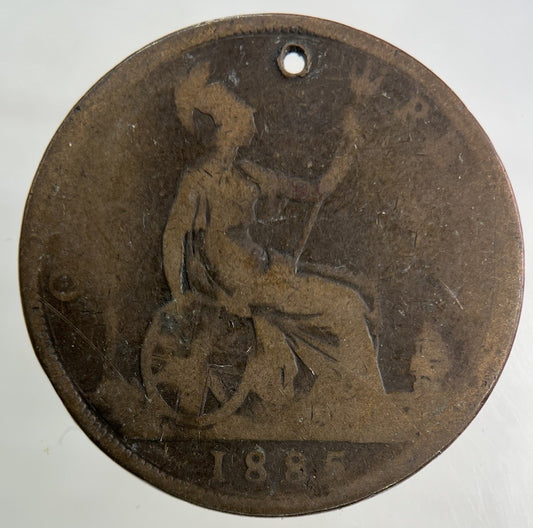 1885 Victoria One Penny Coin | Collectable Grade