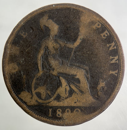 1890 Victoria One Penny Coin | Collectable Grade
