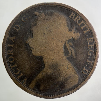 1890 Victoria One Penny Coin | Collectable Grade