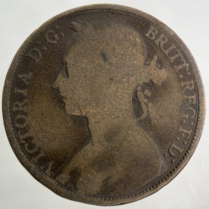 1894 Victoria One Penny Coin | Collectable Grade