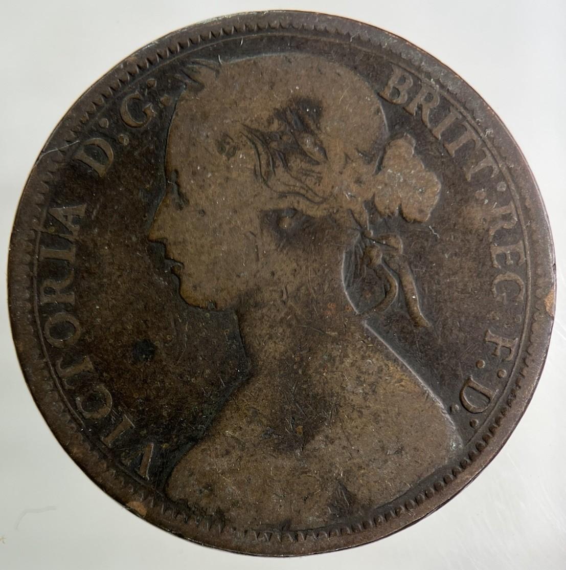1866 Victoria One Penny Coin | Collectable Grade