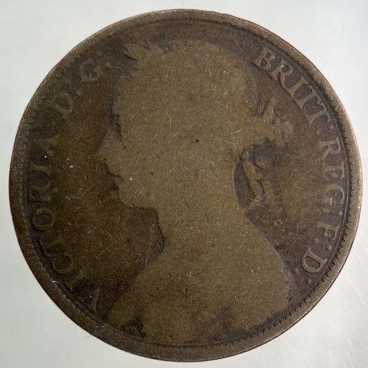 1889 Victoria One Penny Coin | Collectable Grade