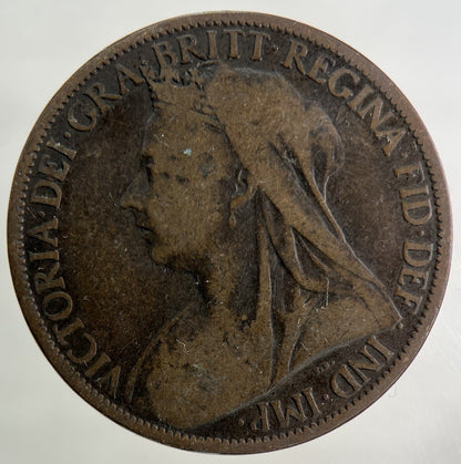 1900 Victoria One Penny Coin | Collectable Grade