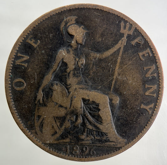 1896 Victoria One Penny Coin | Collectable Grade