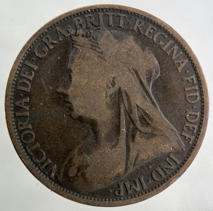 1896 Victoria One Penny Coin | Collectable Grade