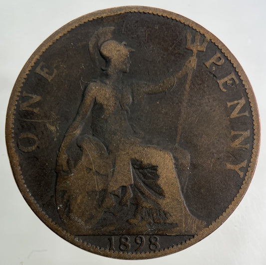 1898 Victoria One Penny Coin | Collectable Grade