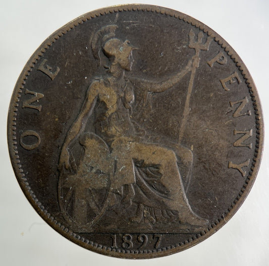 1897 Victoria One Penny Coin | Collectable Grade