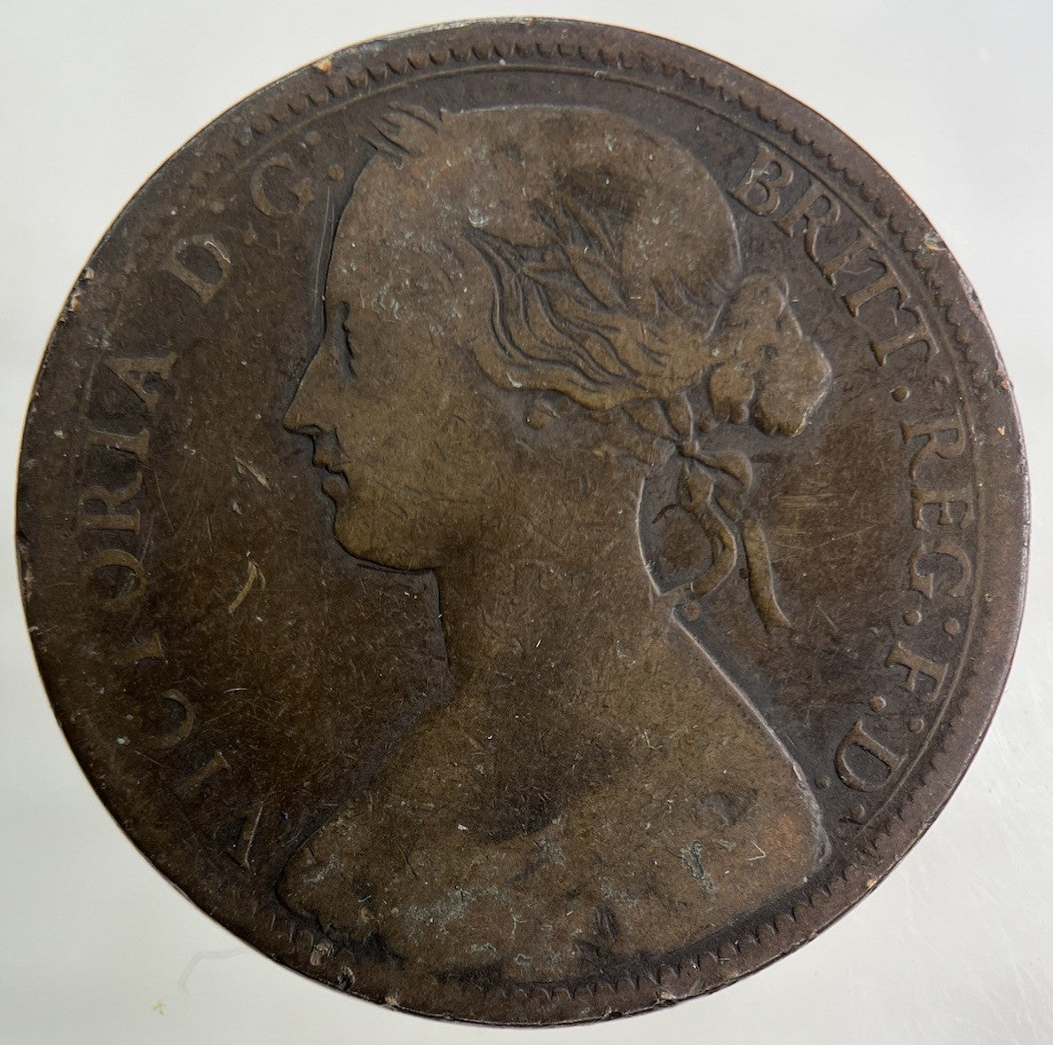 1864 Victoria One Penny Coin | Collectable Grade