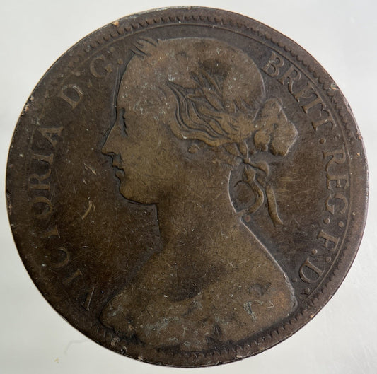 1864 Victoria One Penny Coin | Collectable Grade