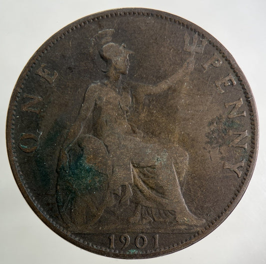 1901 Victoria One Penny Coin | Collectable Grade