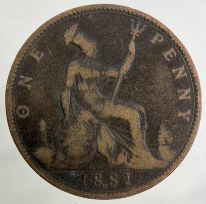 1881-H Victoria One Penny Coin | Collectable Grade