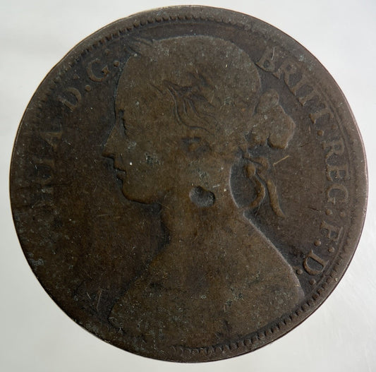 1862 Victoria One Penny Coin | Collectable Grade